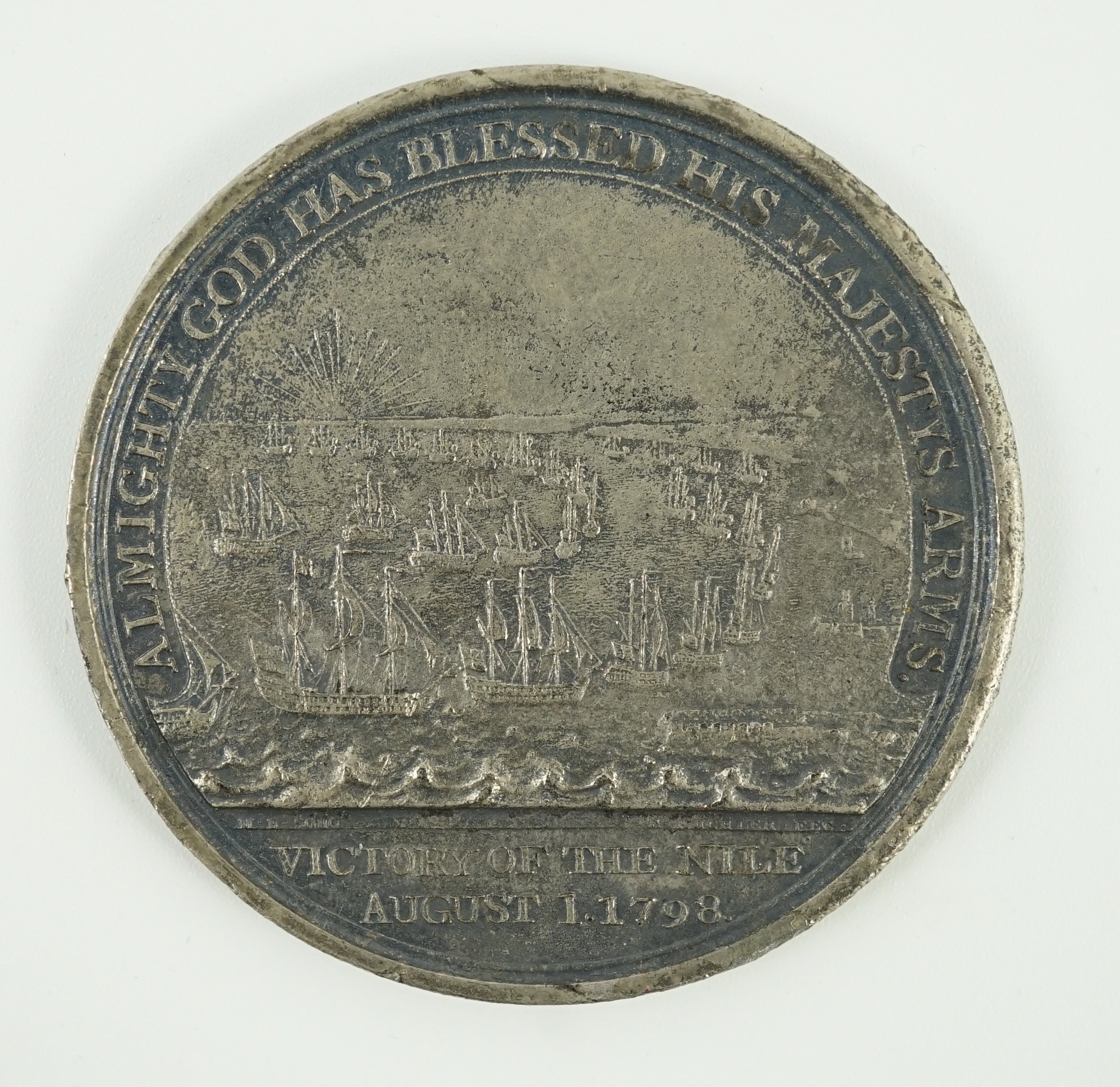 A replica Alexander Davison’s Medal for the Nile